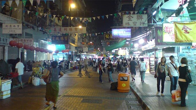 Nachtmarkt in der Temple Street